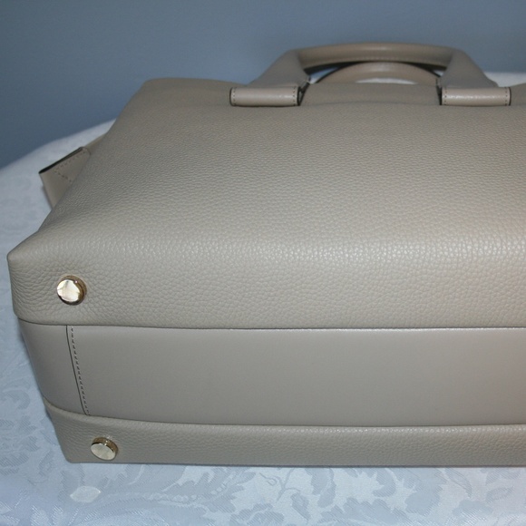 MICHAEL KORS ROLLINS LARGE SATCHEL OAT LEATHER - Picture 7 of 8